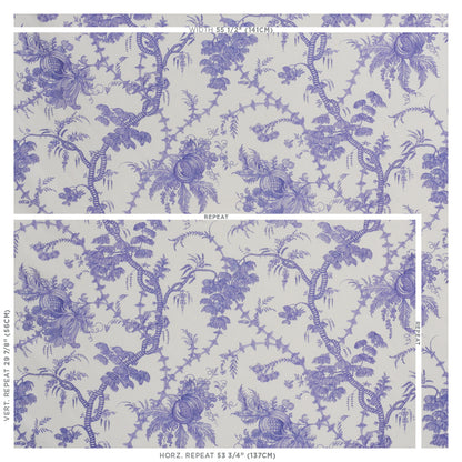 SCHUMACHER  SCHUMACHER CLASSICS SAN CRISTOBAL TOILE PRINTS PRINTS PURPLE   - 178732