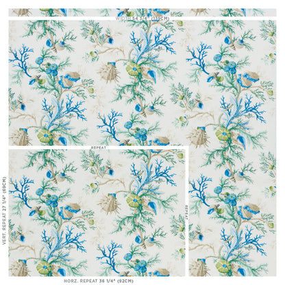 SCHUMACHER  SCHUMACHER CLASSICS DEL TESORO PRINTS PRINTS BLUE , GREEN   - 178760