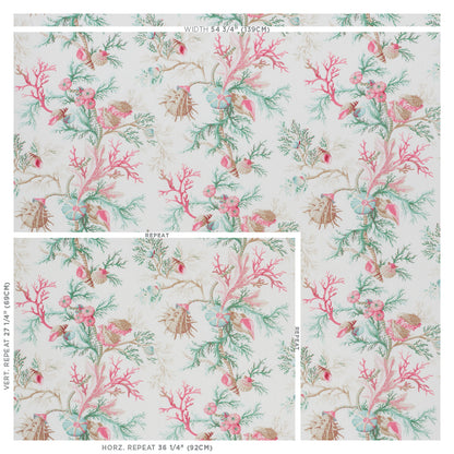 SCHUMACHER  SCHUMACHER CLASSICS DEL TESORO PRINTS PRINTS PINK , AQUA   - 178761