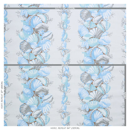 SCHUMACHER  SCHUMACHER CLASSICS BEDOLINA CHINTZ   Blue & Grey   - 178780