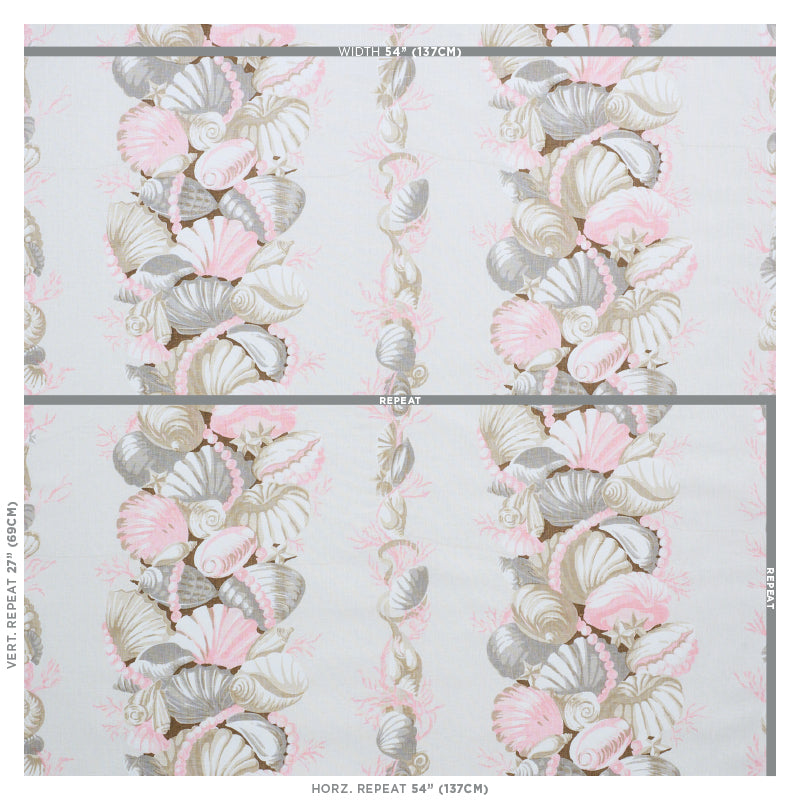 SCHUMACHER  SCHUMACHER CLASSICS BEDOLINA CHINTZ   Pink & Natural   - 178781