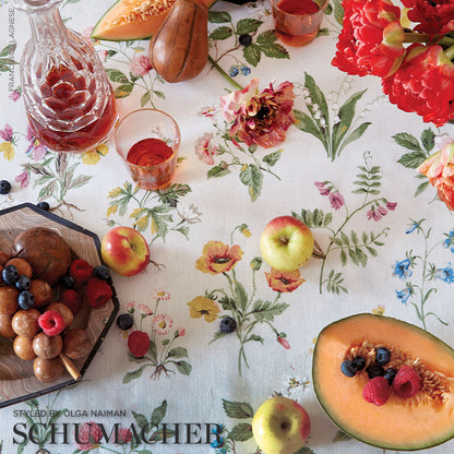 SCHUMACHER FABRIC  SCHUMACHER FABRIC CLASSICS FLOREANA   BERRY   - 178791