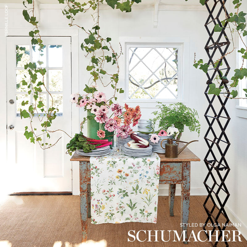 SCHUMACHER FABRIC  SCHUMACHER FABRIC CLASSICS FLOREANA   BERRY   - 178791