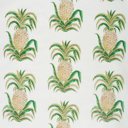 SCHUMACHER  ISOLA INDOOR/OUTDOOR PINEAPPLES CHINTZ PRINTS PRINTS IVORY   - 178800