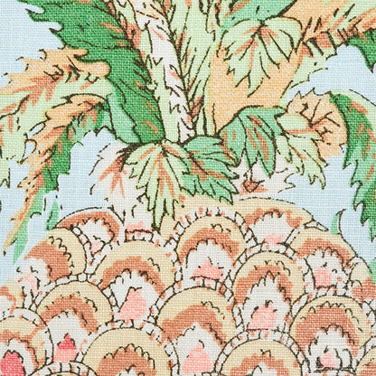 SCHUMACHER  ISOLA INDOOR/OUTDOOR PINEAPPLES CHINTZ PRINTS PRINTS SKY   - 178801