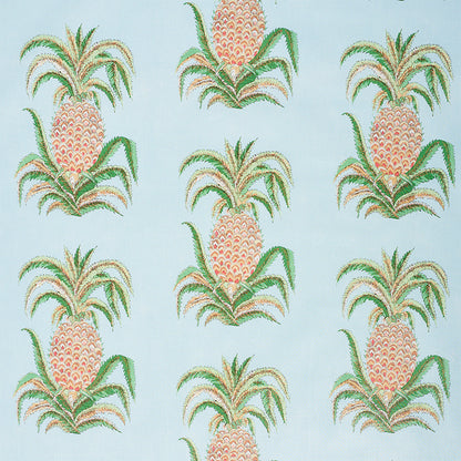 SCHUMACHER  ISOLA INDOOR/OUTDOOR PINEAPPLES CHINTZ PRINTS PRINTS SKY   - 178801