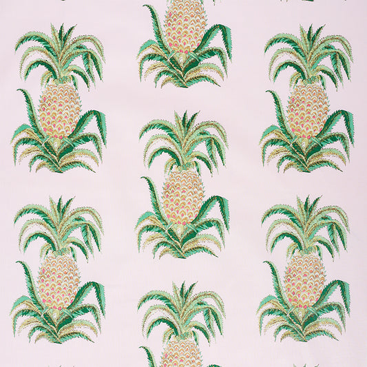 SCHUMACHER  ISOLA INDOOR/OUTDOOR PINEAPPLES CHINTZ PRINTS PRINTS BLUSH   - 178802