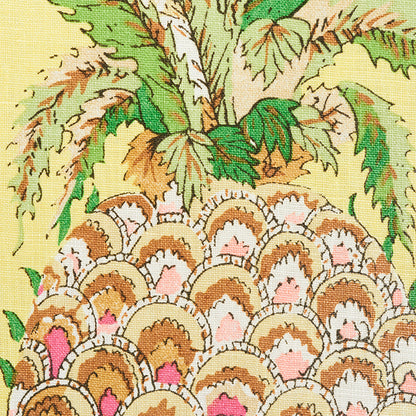 SCHUMACHER  ISOLA INDOOR/OUTDOOR PINEAPPLES CHINTZ PRINTS PRINTS YELLOW   - 178803