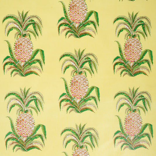 SCHUMACHER  ISOLA INDOOR/OUTDOOR PINEAPPLES CHINTZ PRINTS PRINTS YELLOW   - 178803