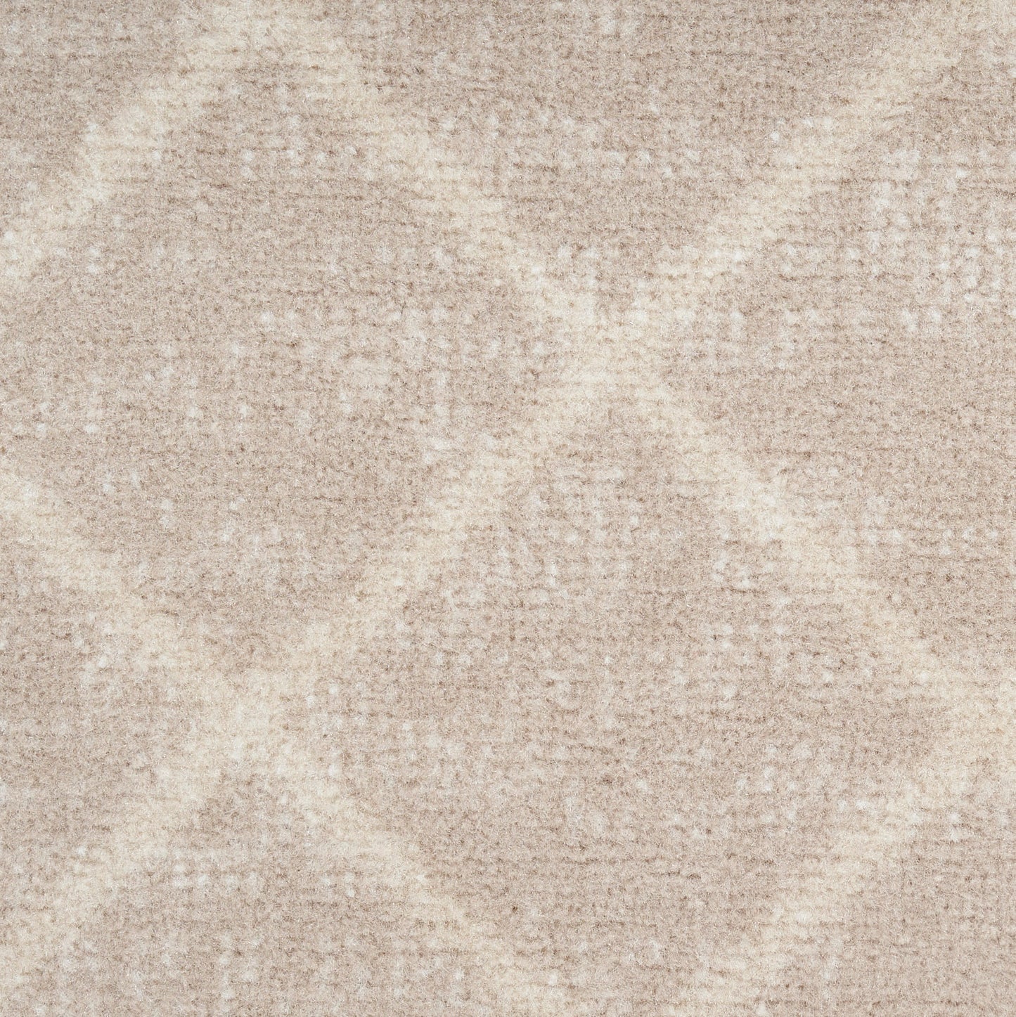 Beige textured area rug with a soft plush pile and subtle diamond geometric pattern.