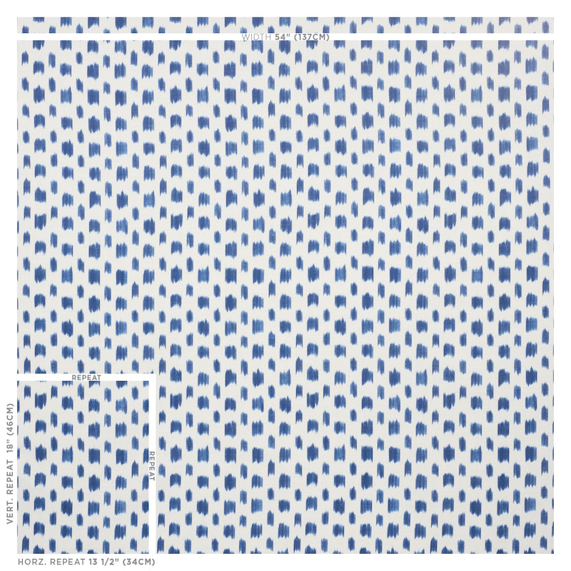 SCHUMACHER  SCHUMACHER x WILLIAMS SONOMA IZMIR IKAT PRINTS PRINTS BLUE   - 179010