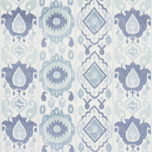 SCHUMACHER  IKATS ELIZIA IKAT PRINTS PRINTS MINERAL AND INDIGO   - 179053