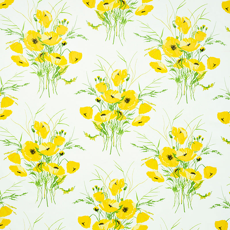 SCHUMACHER  FLOWER POWER JONI CHINTZ PRINTS PRINTS YELLOW   - 179060