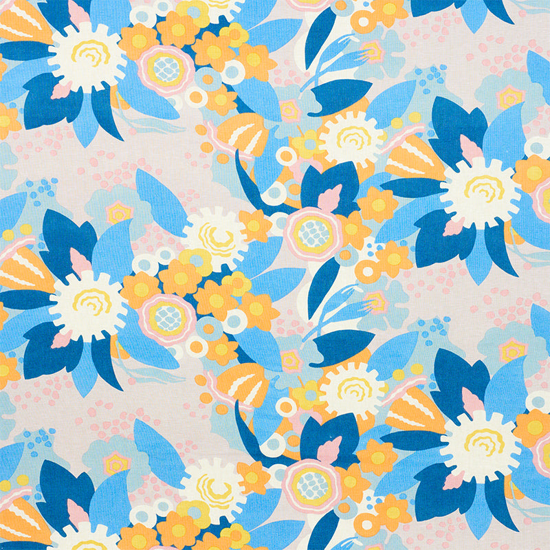 SCHUMACHER  FLOWER POWER ANITA PRINTS PRINTS LILAC , ORANGE   - 179070