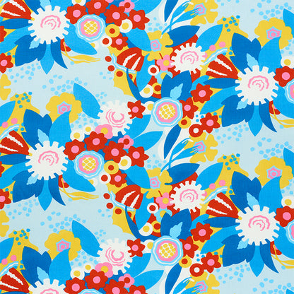 SCHUMACHER  FLOWER POWER ANITA PRINTS PRINTS SKY , RED   - 179071