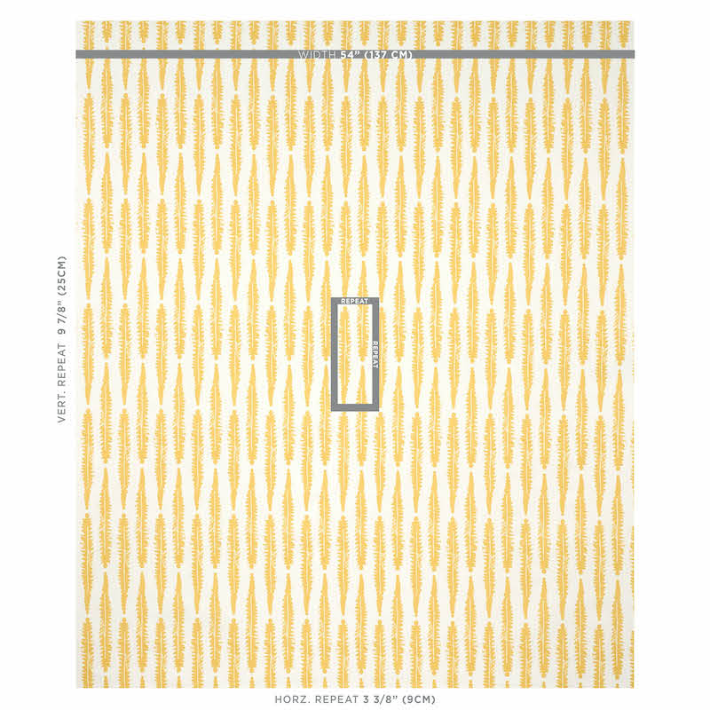 SCHUMACHER  MOLLY MAHON FERN SHEERS & CASEMENTS SHEERS & CASEMENTS MUSTARD   - 179152