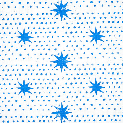 SCHUMACHER FABRIC  MOLLY MAHON SPOT & STAR   BLUE   - 179160