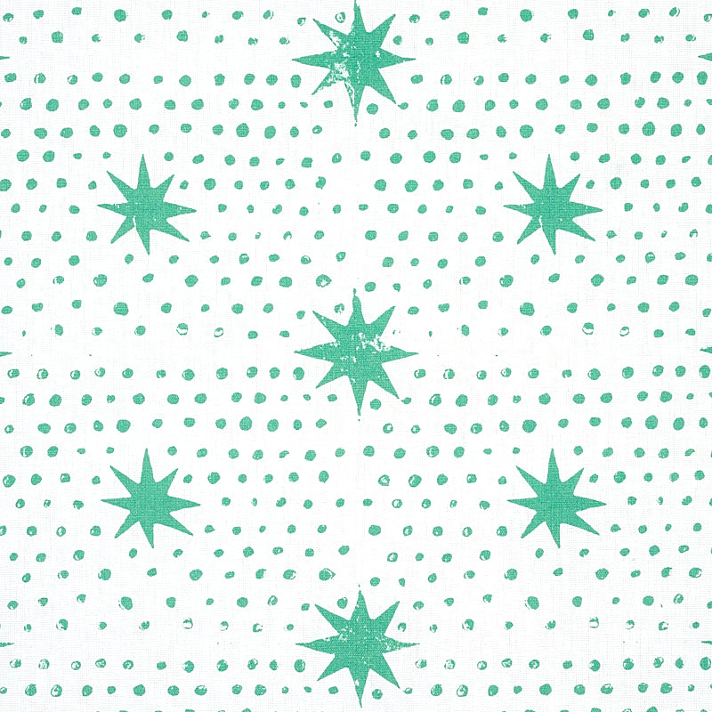 SCHUMACHER  MOLLY MAHON SPOT & STAR PRINTS PRINTS SEA GLASS   - 179161