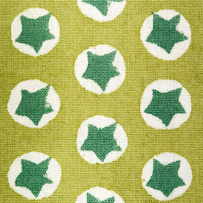 SCHUMACHER  MOLLY MAHON TUK TUK HAND BLOCK PRINT PRINTS PRINTS GREEN   - 179223