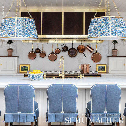 SCHUMACHER  MOLLY MAHON BUTI HAND BLOCK PRINT PRINTS PRINTS BLUE   - 179230