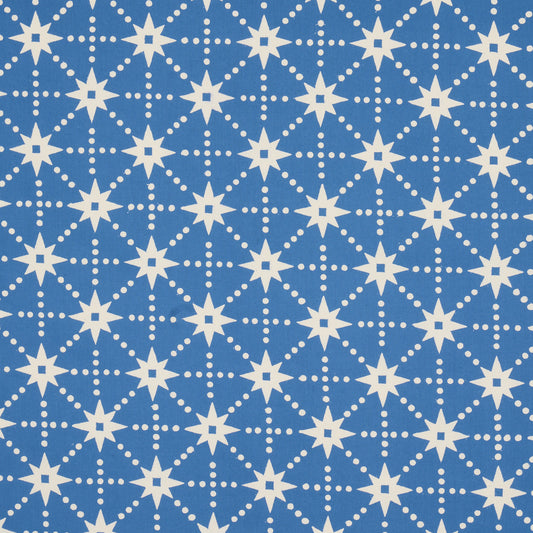 SCHUMACHER  MOLLY MAHON STARS HAND BLOCK PRINT PRINTS PRINTS BLUE   - 179260