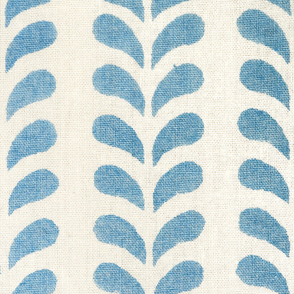 SCHUMACHER FABRIC  MOLLY MAHON BINDI HAND BLOCK PRINT   BLUE   - 179270
