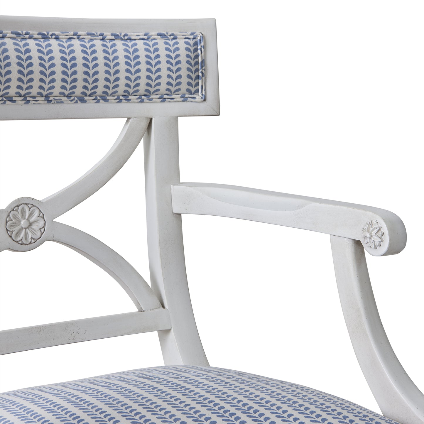 SCHUMACHER FABRIC  MOLLY MAHON BINDI HAND BLOCK PRINT   BLUE   - 179270