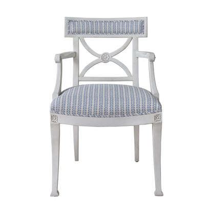 SCHUMACHER FABRIC  MOLLY MAHON BINDI HAND BLOCK PRINT   BLUE   - 179270