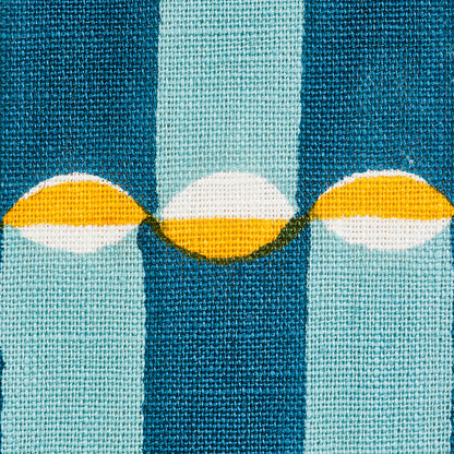 SCHUMACHER  MOLLY MAHON LUNA HAND BLOCK PRINT PRINTS PRINTS BLUE , TURMERIC   - 179281