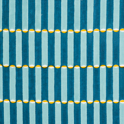 SCHUMACHER  MOLLY MAHON LUNA HAND BLOCK PRINT PRINTS PRINTS BLUE , TURMERIC   - 179281