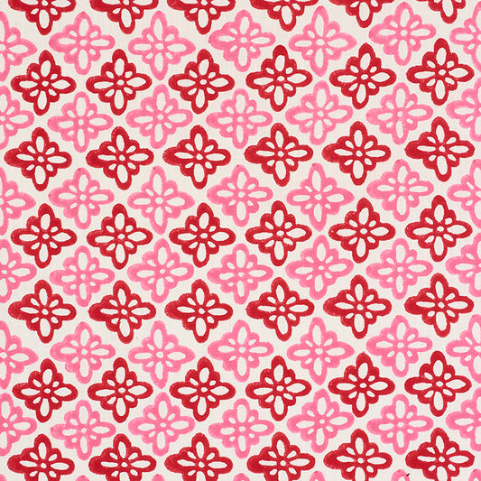 SCHUMACHER  MOLLY MAHON PATTEE HAND BLOCK PRINT PRINTS PRINTS PINK   - 179300