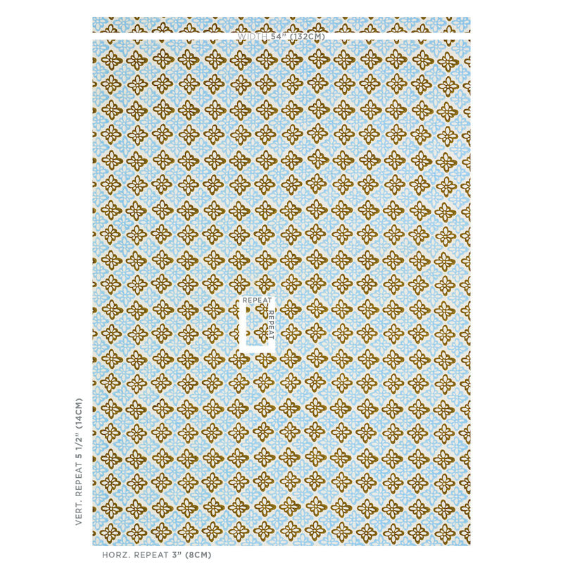 SCHUMACHER  MOLLY MAHON PATTEE HAND BLOCK PRINT PRINTS PRINTS KHAKI   - 179302