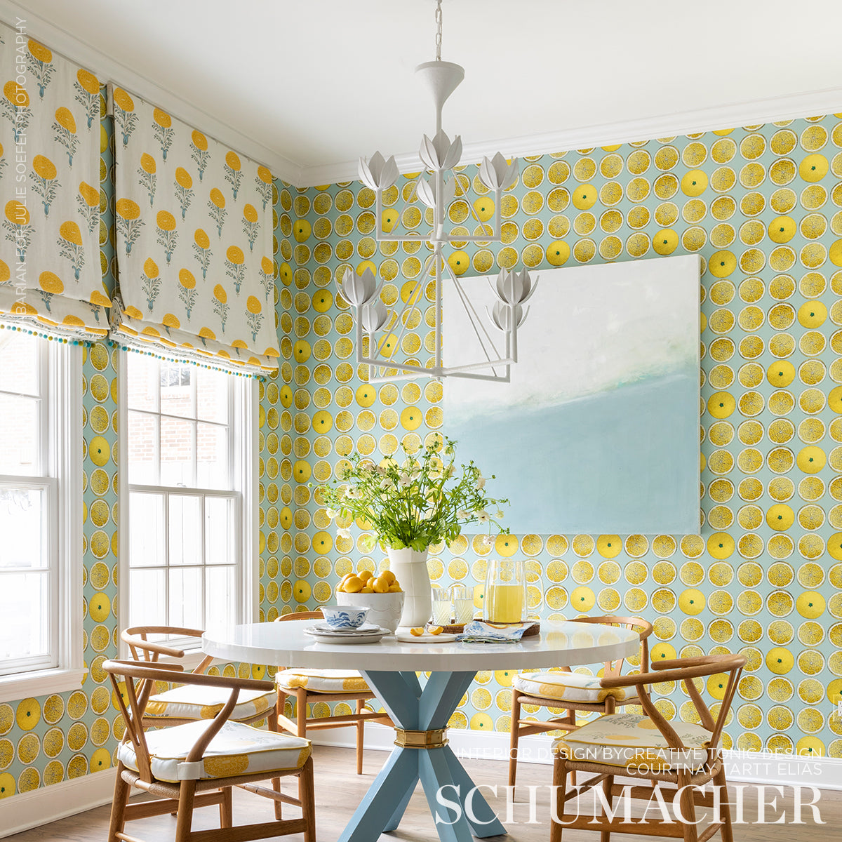 SCHUMACHER FABRIC  MOLLY MAHON MARIGOLD HAND BLOCK PRINT   YELLOW   - 179320