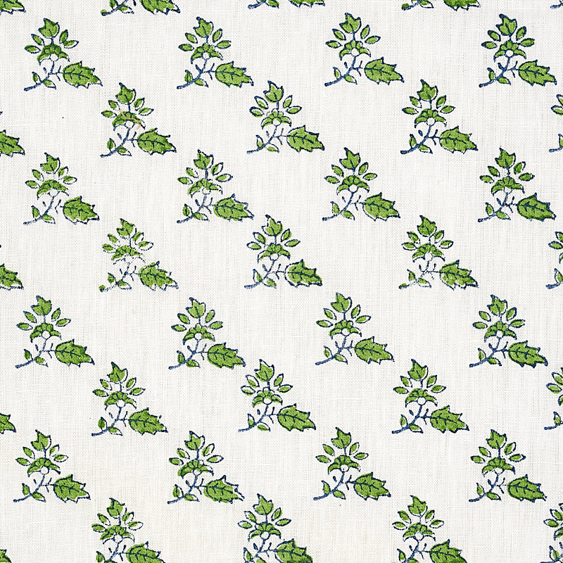SCHUMACHER  JACARANDA TORBAY HAND BLOCKED PRINT PRINTS PRINTS GREEN   - 179330