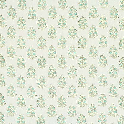 SCHUMACHER  JACARANDA ADITI HAND BLOCKED PRINT PRINTS PRINTS GREEN   - 179361