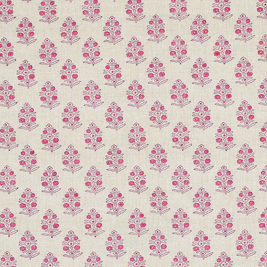 SCHUMACHER  JACARANDA ADITI HAND BLOCKED PRINT PRINTS PRINTS PINK   - 179362