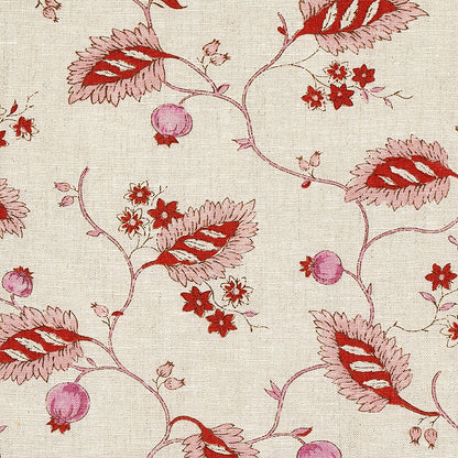 SCHUMACHER  JACARANDA MARYAM VINE PRINTS PRINTS PINK , RED   - 179450