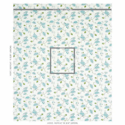 SCHUMACHER  JACARANDA MARYAM VINE PRINTS PRINTS PEACOCK   - 179451