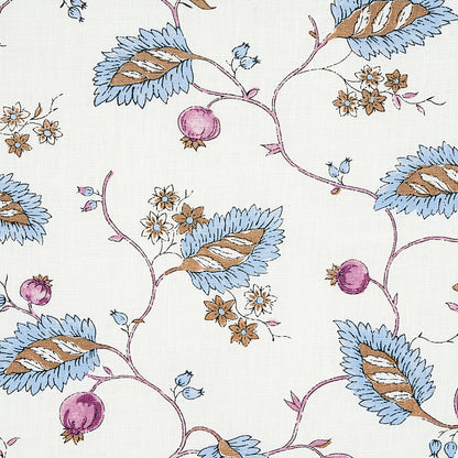 SCHUMACHER  JACARANDA MARYAM VINE PRINTS PRINTS SKY , PLUM   - 179452