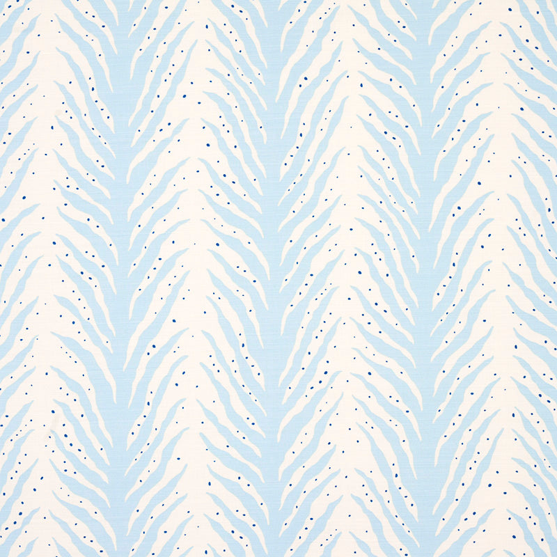 SCHUMACHER FABRIC  HAPPY TOGETHER CREEPING FERN PRINT   SLUMBER BLUE   - 179480