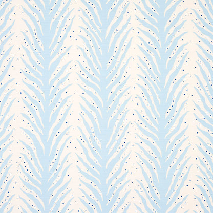 SCHUMACHER FABRIC  HAPPY TOGETHER CREEPING FERN PRINT   SLUMBER BLUE   - 179480