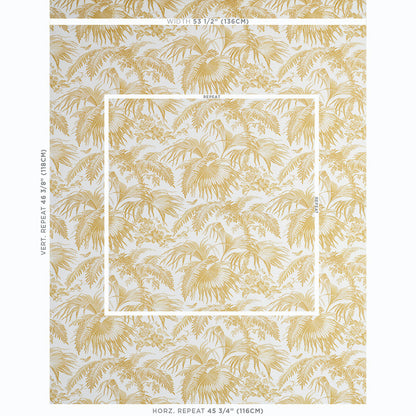 SCHUMACHER  JILL LASERSOHN TOILE TROPIQUE PRINTS PRINTS GOLD   - 179510