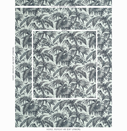 SCHUMACHER  JILL LASERSOHN TOILE TROPIQUE PRINTS PRINTS BLACK   - 179511