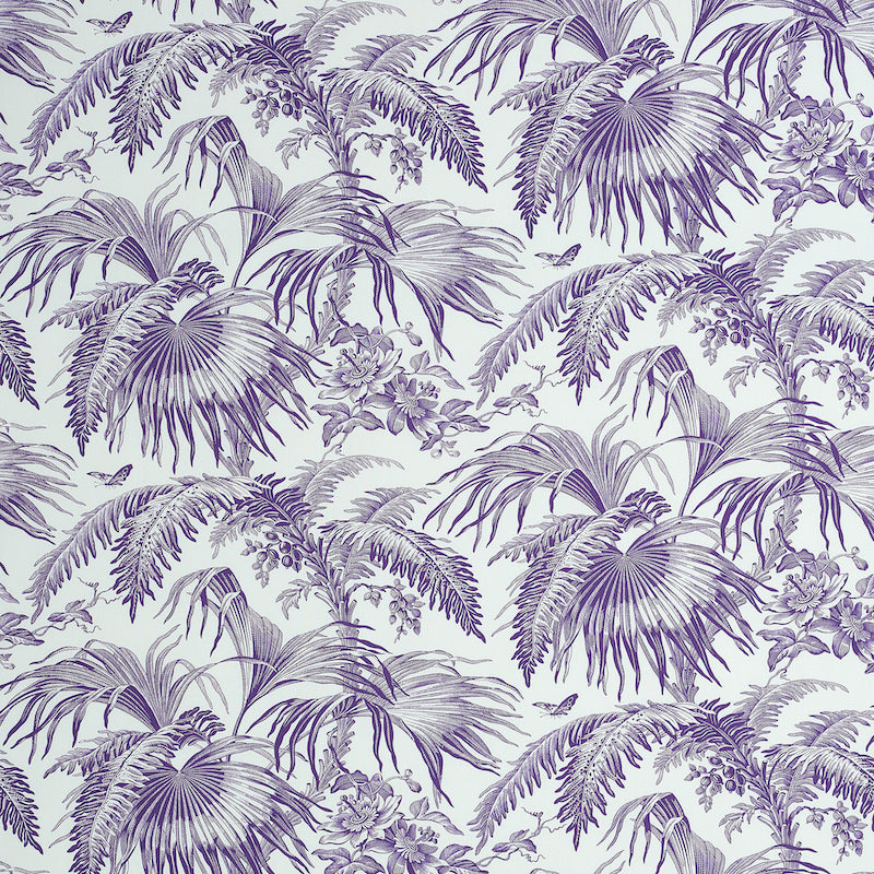SCHUMACHER  JILL LASERSOHN TOILE TROPIQUE PRINTS PRINTS PURPLE   - 179512