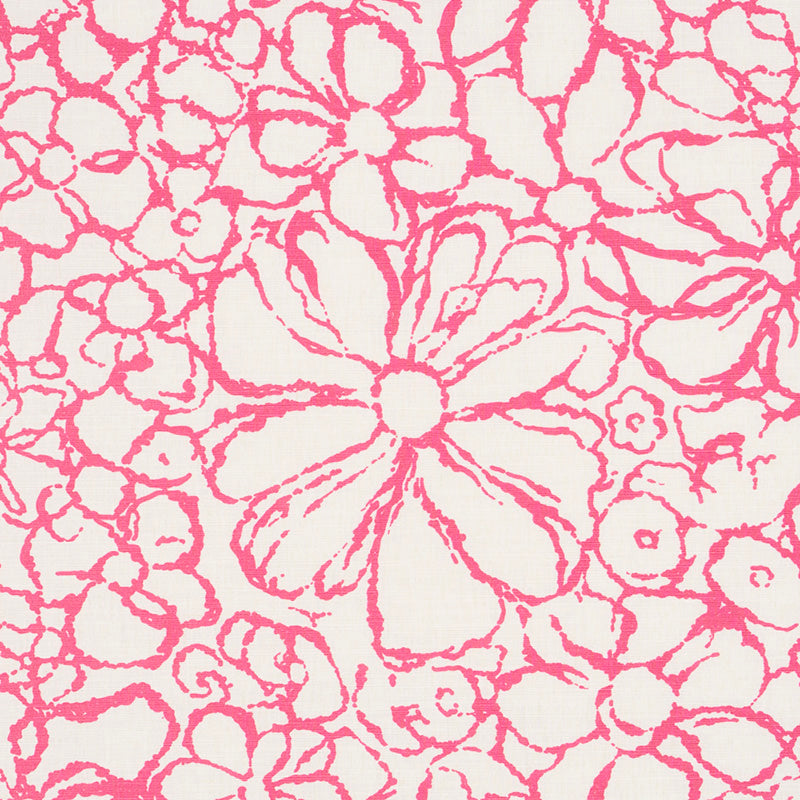 SCHUMACHER FABRIC  HAPPY TOGETHER SIDONIE   MAGENTA   - 179552