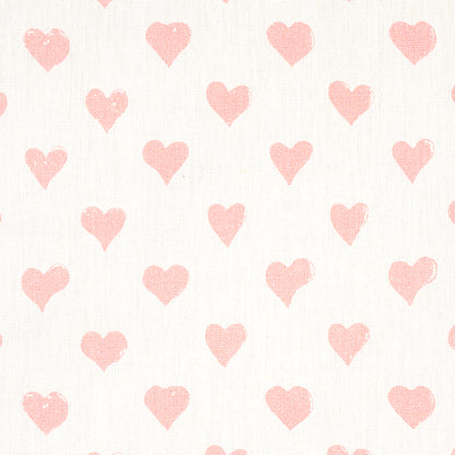 SCHUMACHER FABRIC  MOLLY MAHON HEARTS   PINK   - 179590