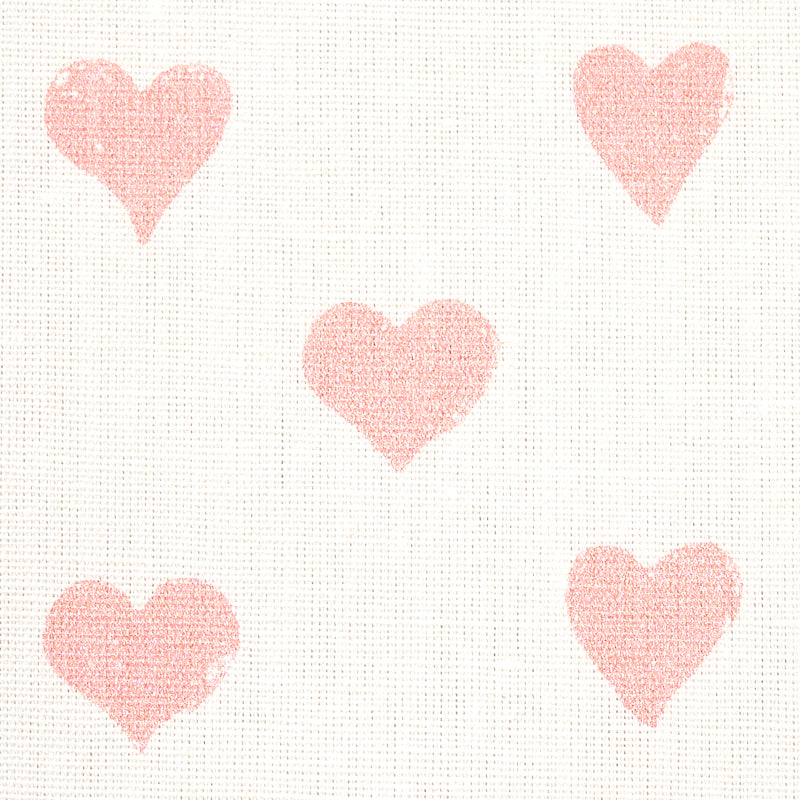 SCHUMACHER FABRIC  MOLLY MAHON HEARTS   PINK   - 179590
