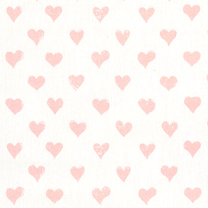 SCHUMACHER FABRIC  MOLLY MAHON HEARTS   PINK   - 179590