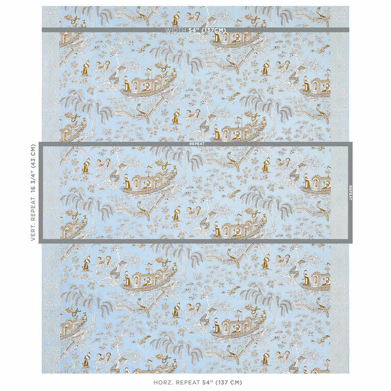 SCHUMACHER  SCHUMACHER CLASSICS MATSUDANA PRINTS PRINTS BLUE   - 179611