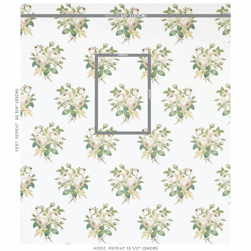 SCHUMACHER  SCHUMACHER CLASSICS LOUDON ROSE PRINTS PRINTS IVORY   - 179630